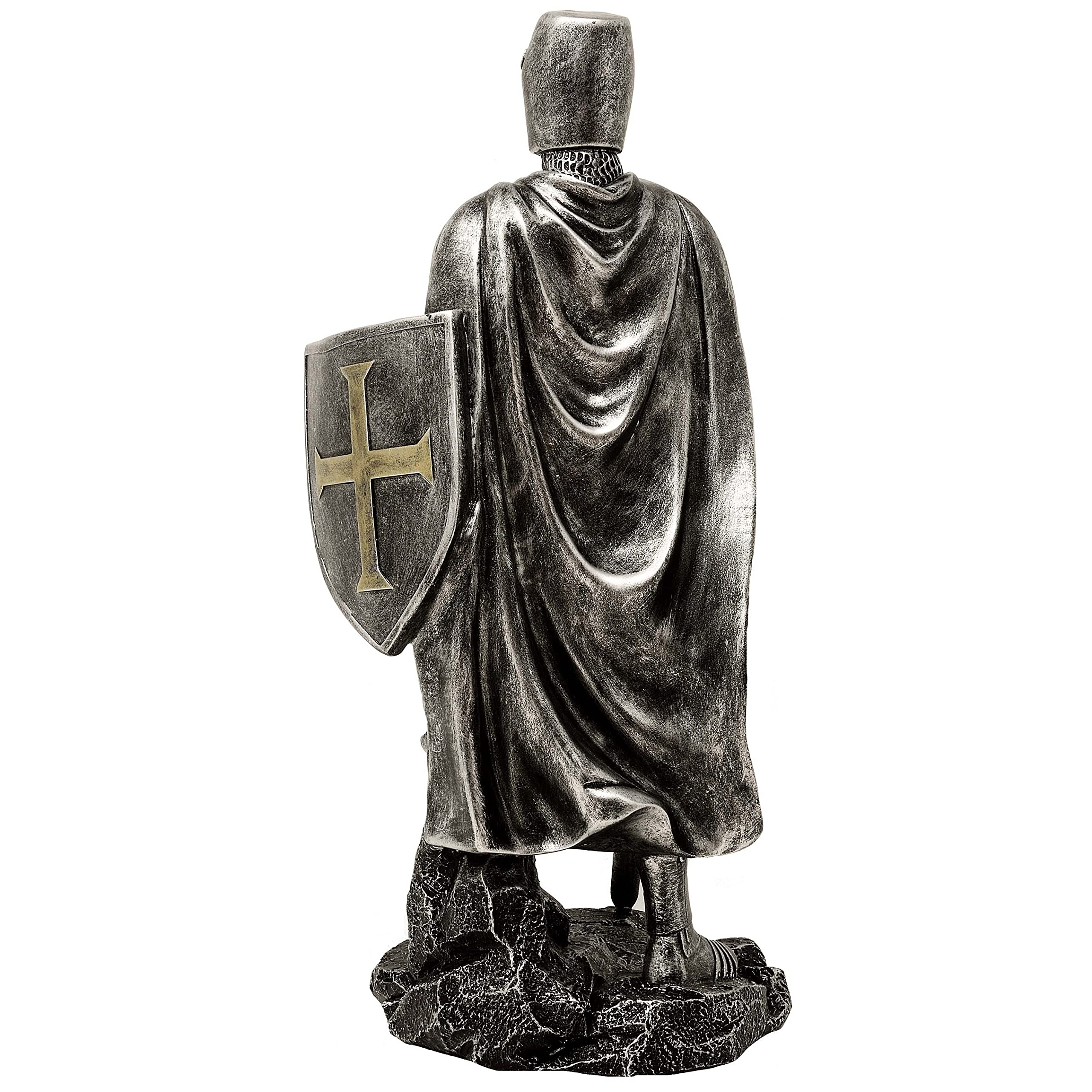 Kreuzritter silber-bronzefarben mit Schwert - Mittelalter, Ritter, Knight