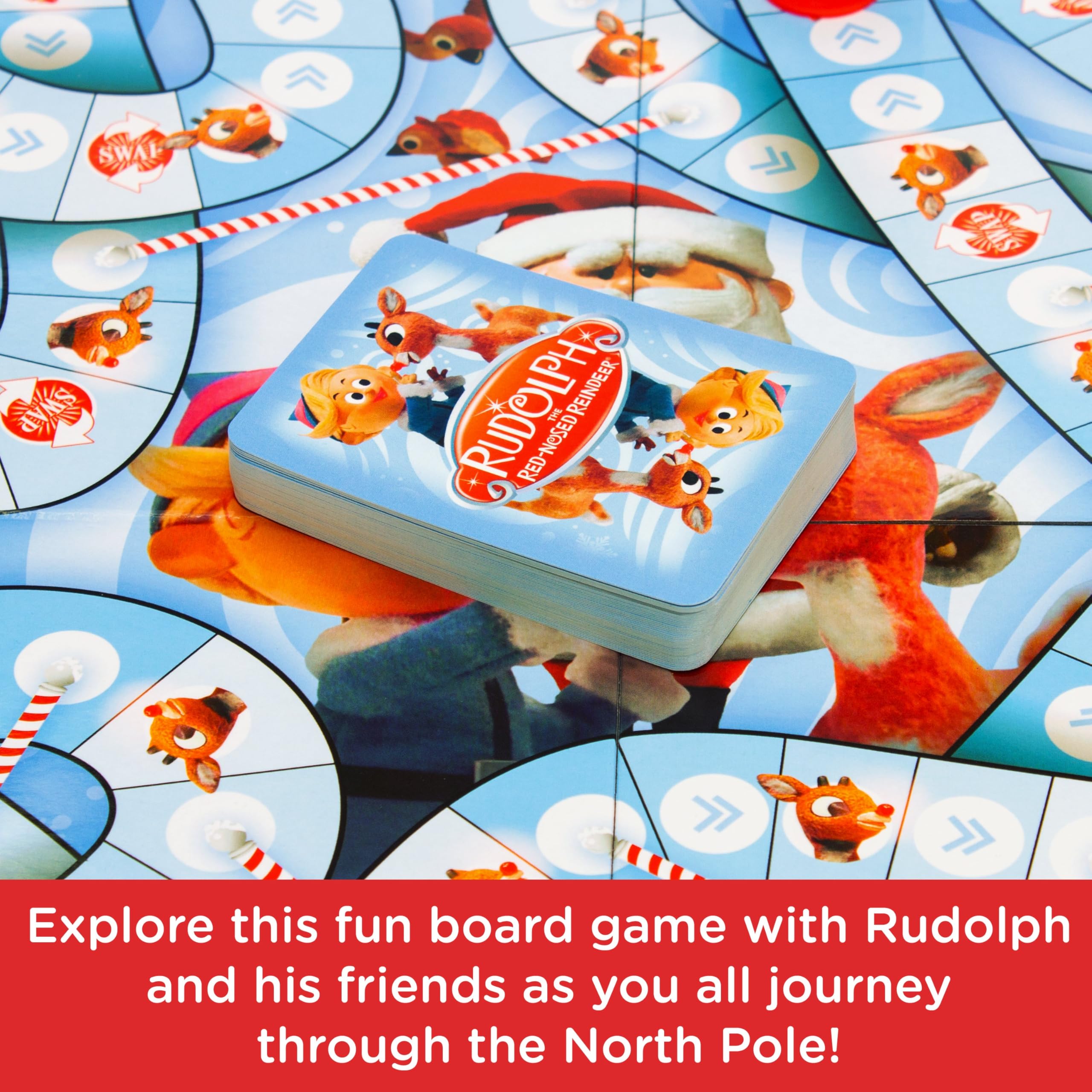 AQUARIUS Rudolph The Red-Nosed Reindeer Board Game - Fun Family Christmas Gift for Kids & Adults - Officially Licensed Rudolph Merchandise & Collectibles - Image 7