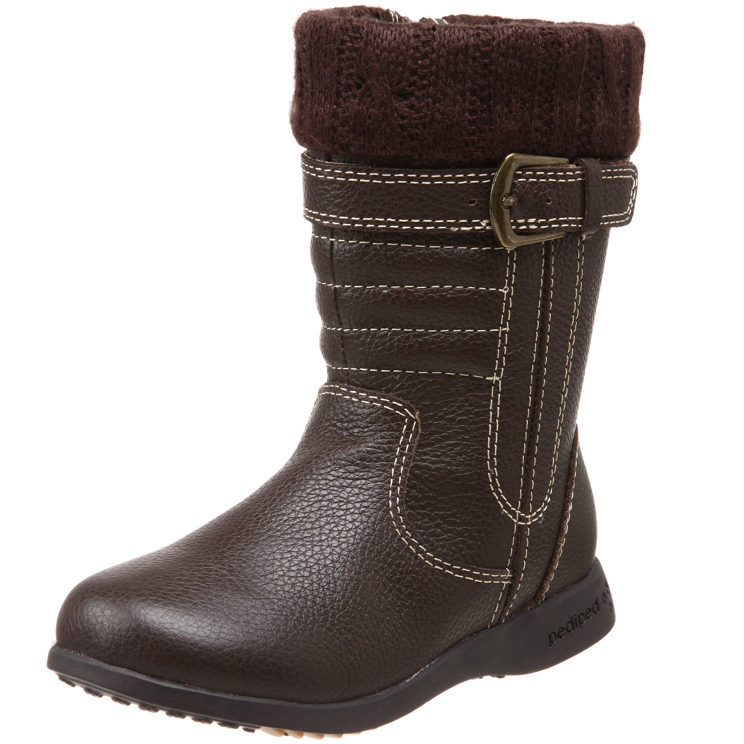 pediped Flex Julia Boot (Toddler/Little Kid),Chocolate Brown,20 EU (5 M US Toddler)