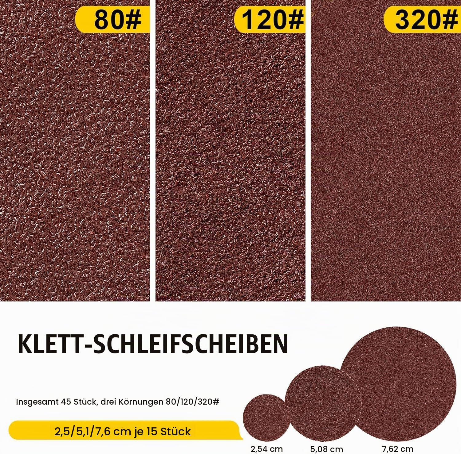 Mini Poliermaschine & Druckluft Exzenterschleifer Auto Polierer Set | 25mm 50mm 75mm Exzenter Schleifer Winkelschleifer mit 21tlg Polierschwamm,30tlg Schleifpapier Polierteller Kit Auto,Metall