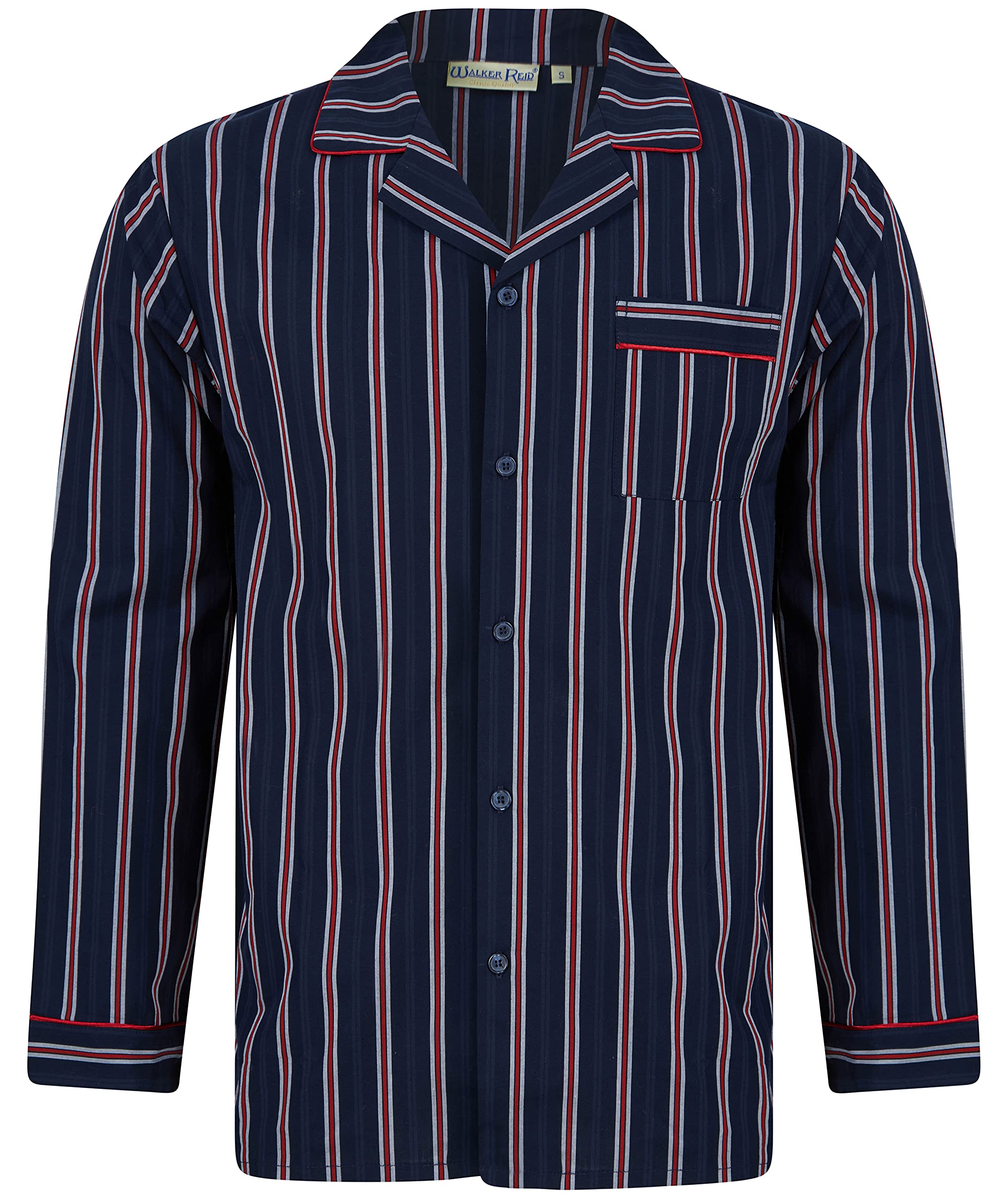 Herren Pyjama aus gewebtem Streifen mit 100% Baumwolle