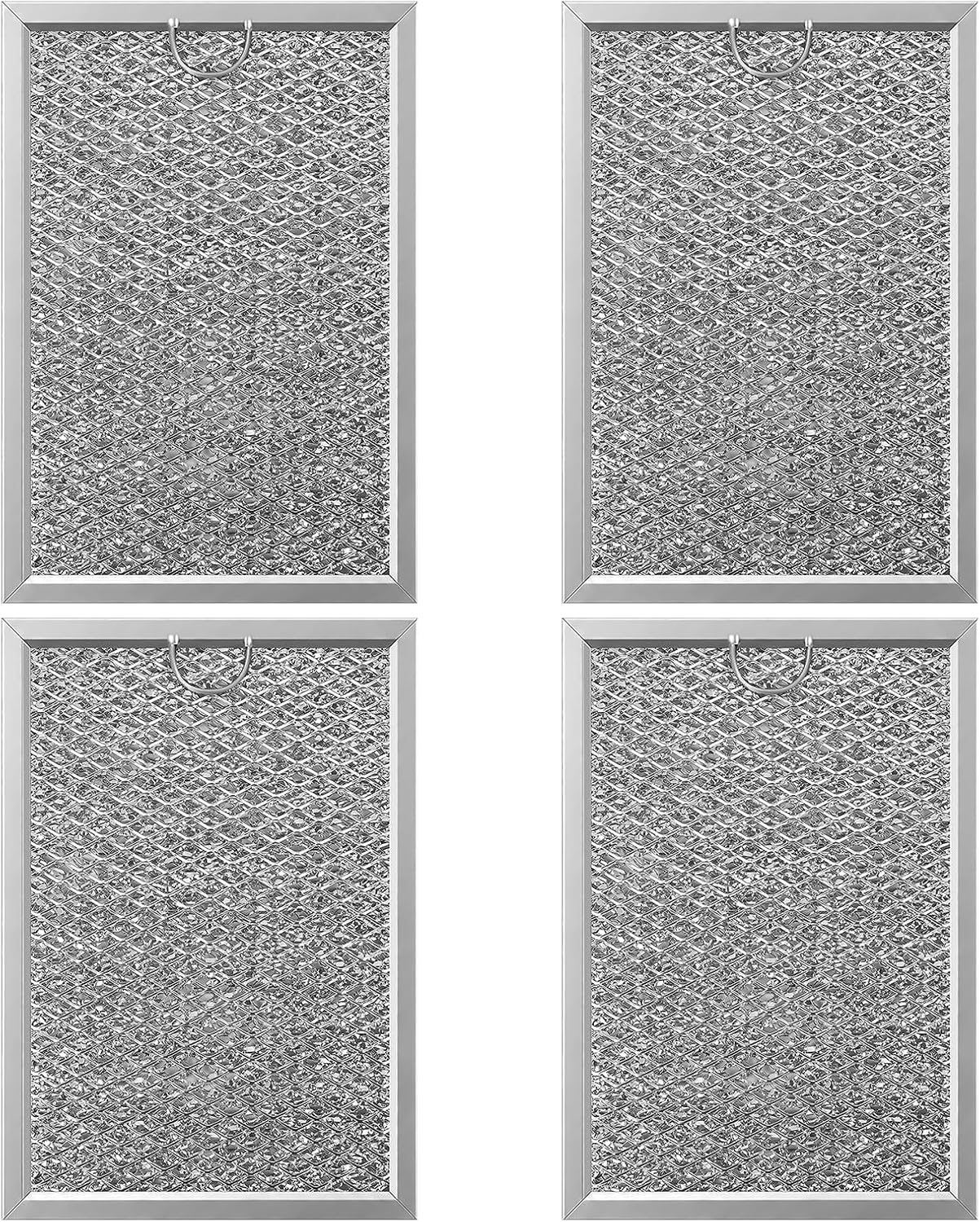 4PCS Grease Filter Fits for GE JVM7195SK6SS, PNM9216SK5SS, JVM7195EK5ES, JNM7196DK5BB, JVM7195DK5WW, JNM7196SK6SS, Microwave Filter Replacement for Efficient Filtration and Improved Ventilation