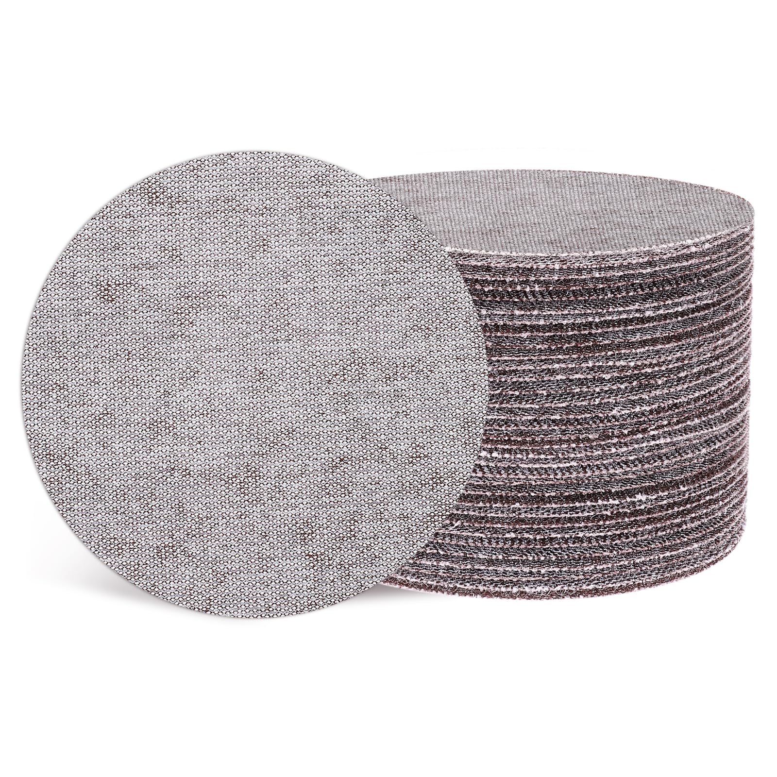 QUARKZMAN 125mm Disque de Ponçage à Mailles, 100pcs Papier de Verre 150 Grain Sans Poussière pour Plâtre de Plafond et Sol
