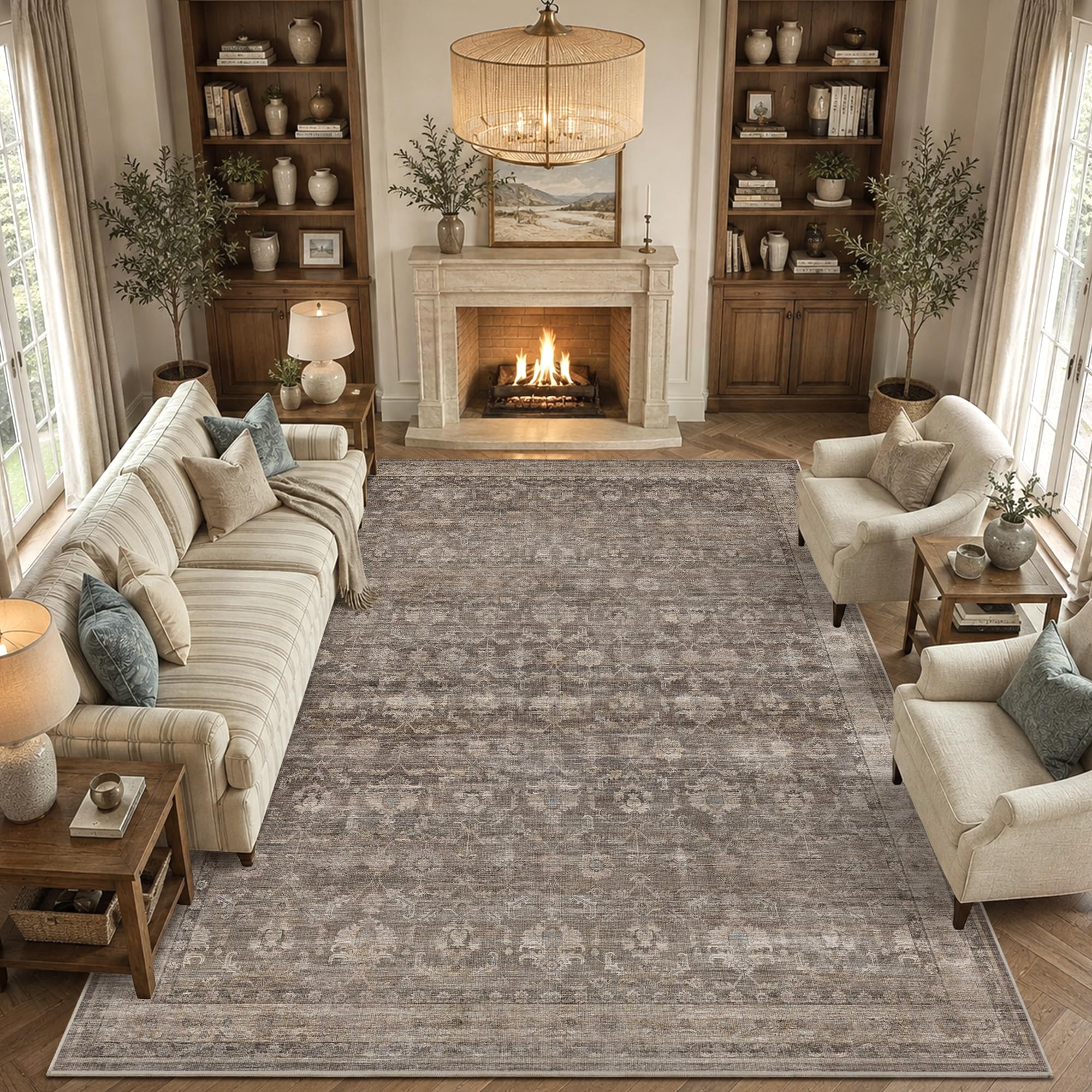 Photo 1 of DUIDY Vintage Floral Area Rug