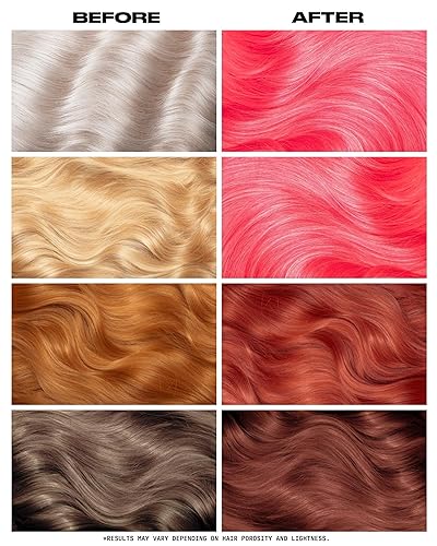Vista 3 de Lunar Tides - Color de cabello semipermanente (43 colores) (guayaba neón, 8 onzas líquidas)