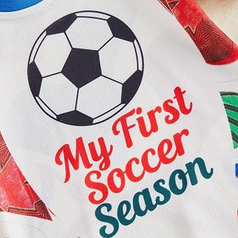 Baby Boy Jersey Romper Short Sleeve Shorts Jumpsuit Soccer Outfit World Cup Infant Newborn Summer Game Day Clothes