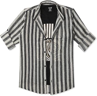 CAVIO Boys Cotton Knited Full Sleeves Striped Shirt with T-Shirt Price In India