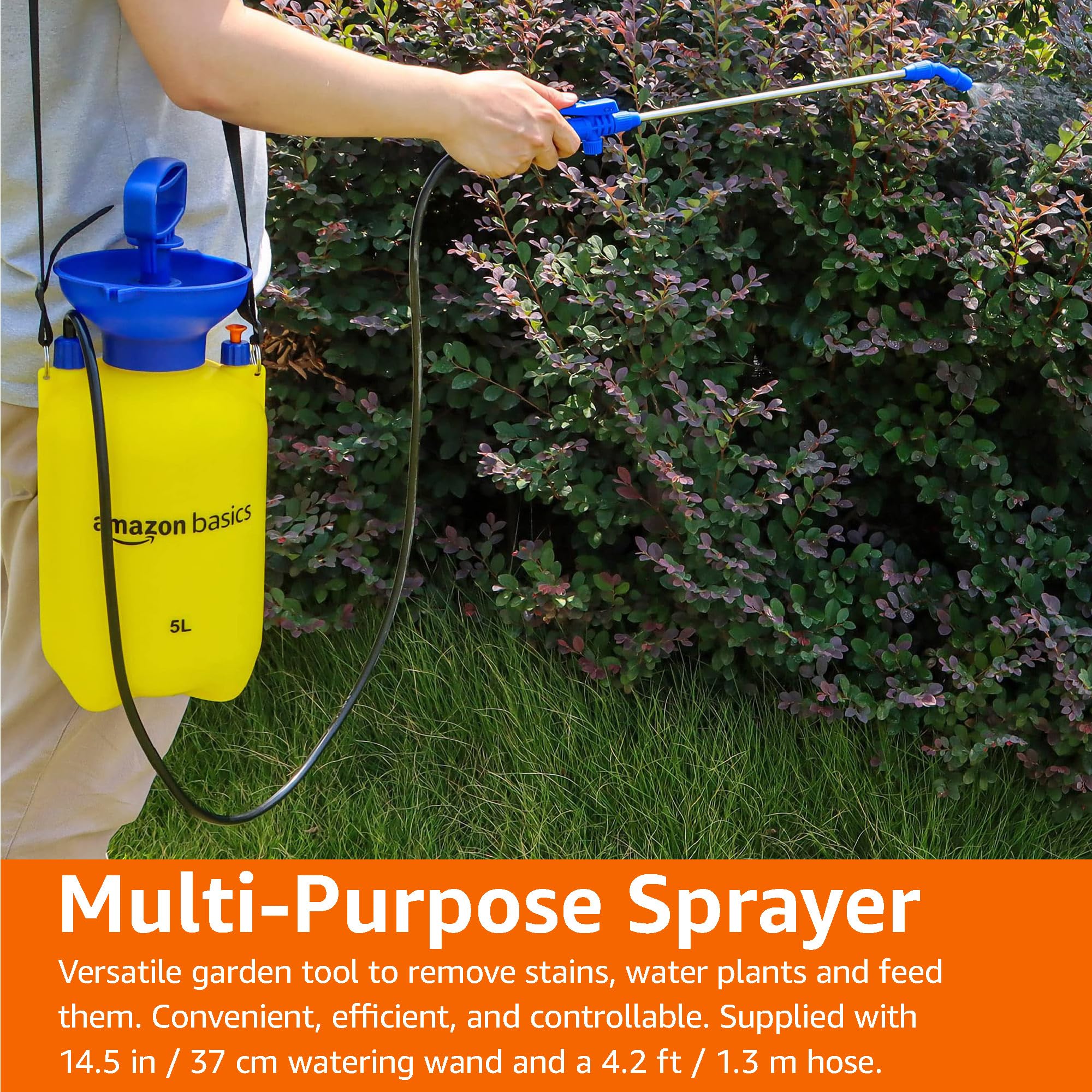 Amazon Basics Pressure Sprayer with Lockable Trigger Mechanism - 5 litres — view 10