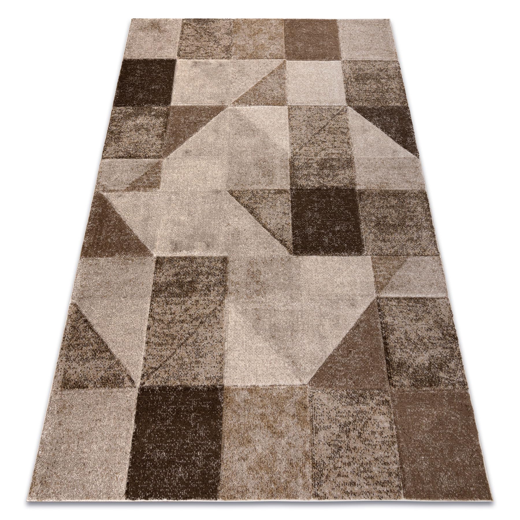 Alfombra moderna Arcana 0822 para renovar el suelo del salón con geometría beige