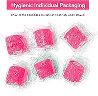 Vista 5 de RISEN Vendaje Cohesivo 2" x 5 Yardas, 6 Rollos, Vendaje Autoadherente Cinta Médica, Gasa de Primeros Auxilios Adhesiva Flexible Transpirable Ideal