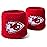 NFL Kansas City Chiefs Franklin Sports Kansas City Chiefs Embroidered Wristbandsnfl Embroidered Wristbands, Red, One Size