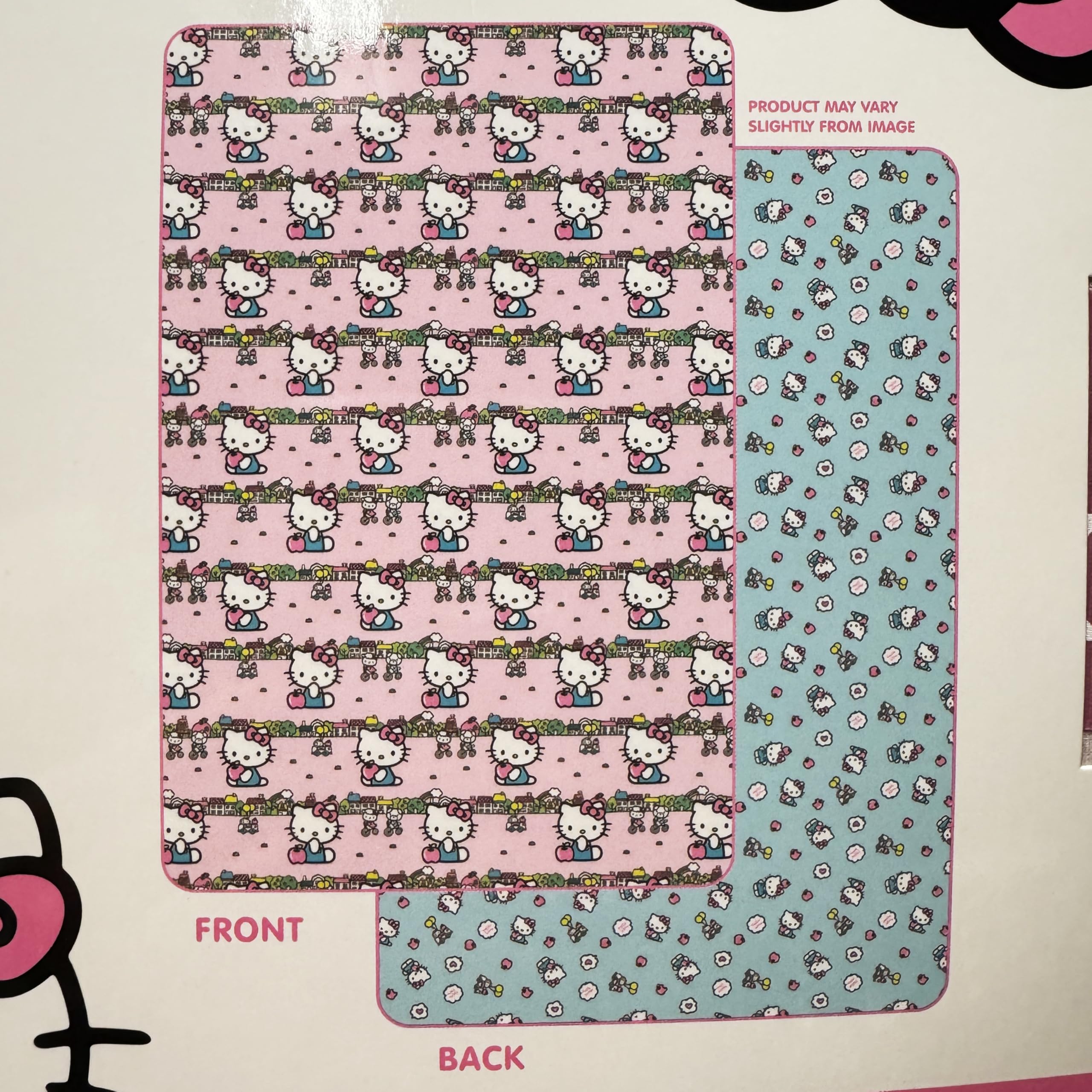 Northwest Coperta Jacquard Hello Kitty - 116x152 Cm, 100% Acrilico, Con Fiocchi Rosa