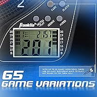 Vista 4 de Franklin Sports - Conjuntos de Tableros de Dardos Electrónicos, tablero de dardos eléctrico de punta suave con marcador digital, (6) dardos incluidos
