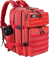 Vista 22 de LHI - Mochila táctica militar para hombres y mujeres, mochila del ejército de 45 l, mochila de asalto de 3 días, mochila grande con sistema Molle