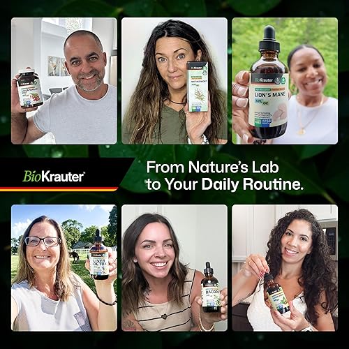 Miniatura 6 de BIO KRAUTER Hawthorn Berry - Suplemento vegano puro de bayas de espino - Utilizado para apoyo general y bienestar diario - Gotas líquidas de 655 mg