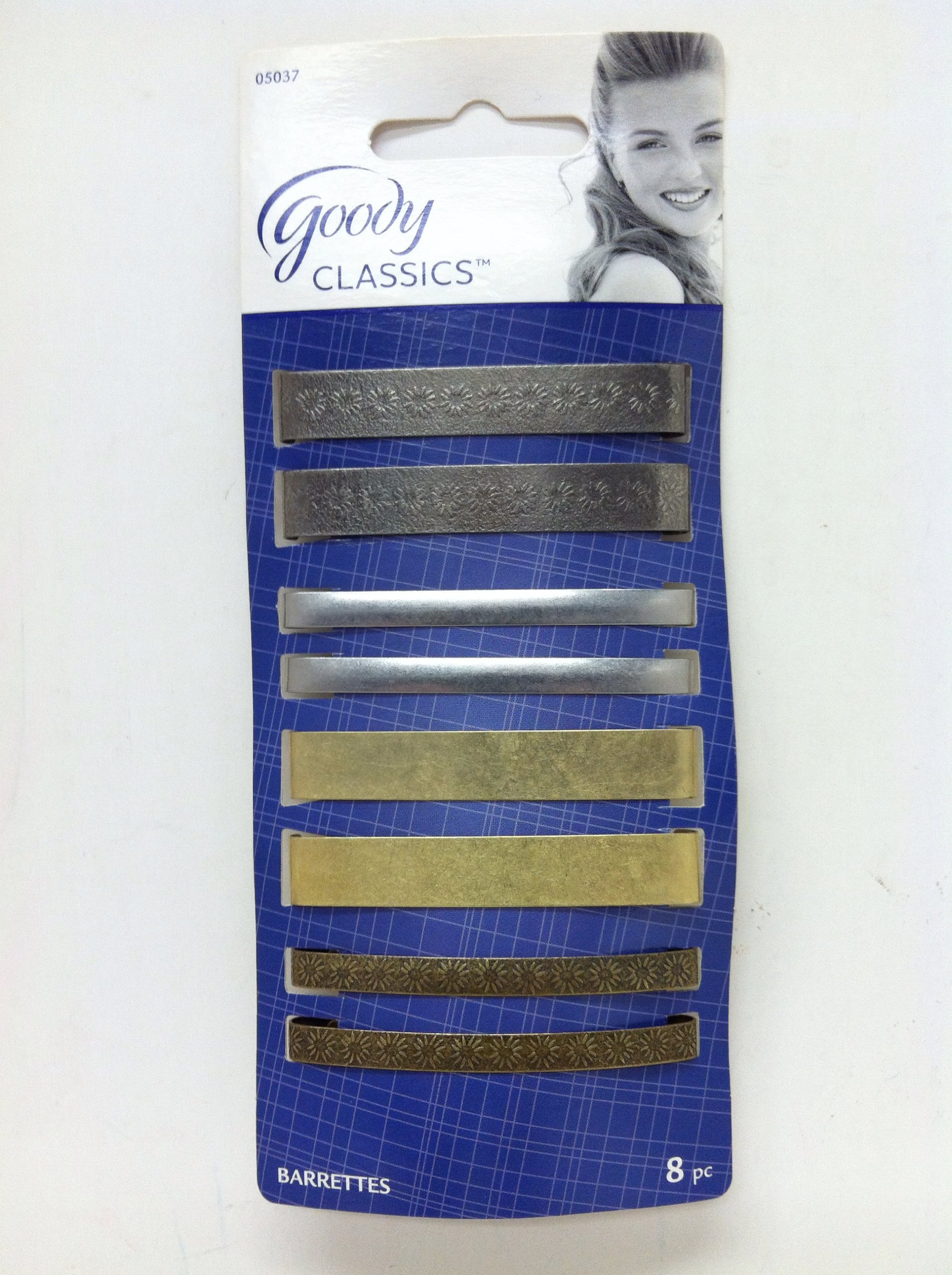 Goody Classics Metal Barettes 8 ea (Pack of 6)