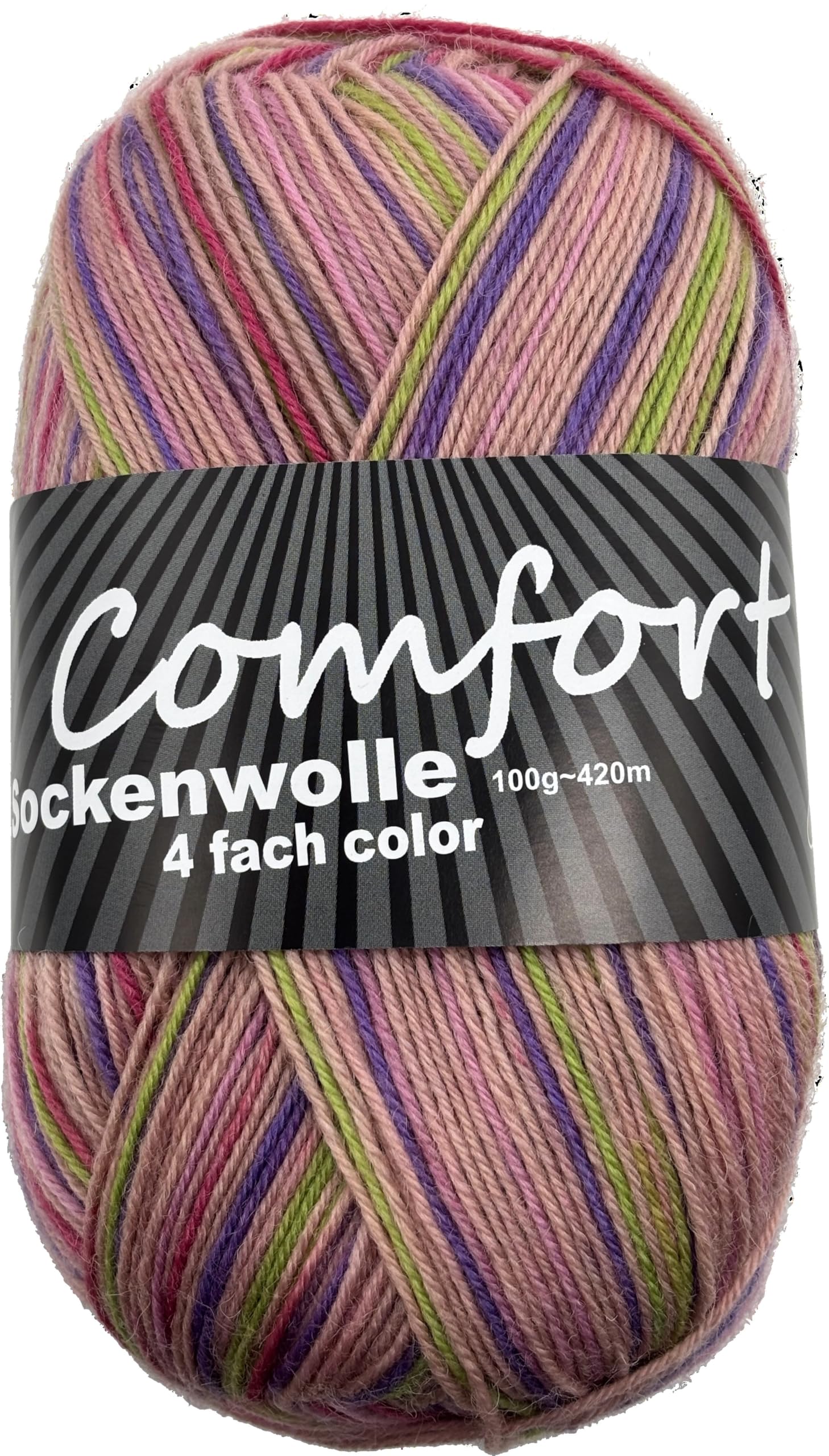 Sockenwolle Strumpfwolle Color 4-fach 10x100g bunt sortiert