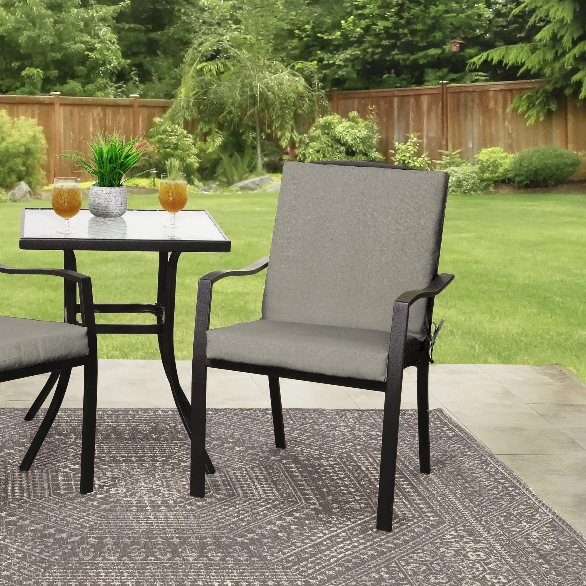 Cojín para coxis Cojín de Asiento Cojín Rectangular para Silla de Exterior, 37 Pulgadas de Largo x 19,5 Pulgadas de Ancho, Color Canela, 1 Pieza
