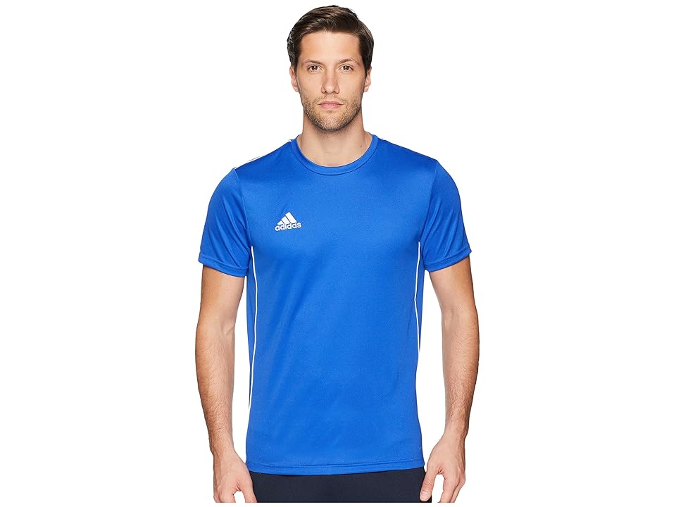 

adidas Core18 Training Jersey (Bold Blue/White) Men's Clothing