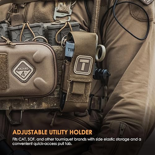 Miniatura 4 de Hazard 4 Almacenamiento de torniquetes/Bolsa médica Molle - Coyote