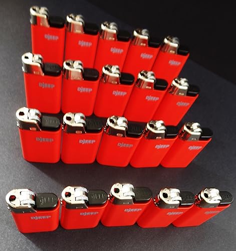 Miniatura 7 de Lote de 20 encendedores rojos Djeep