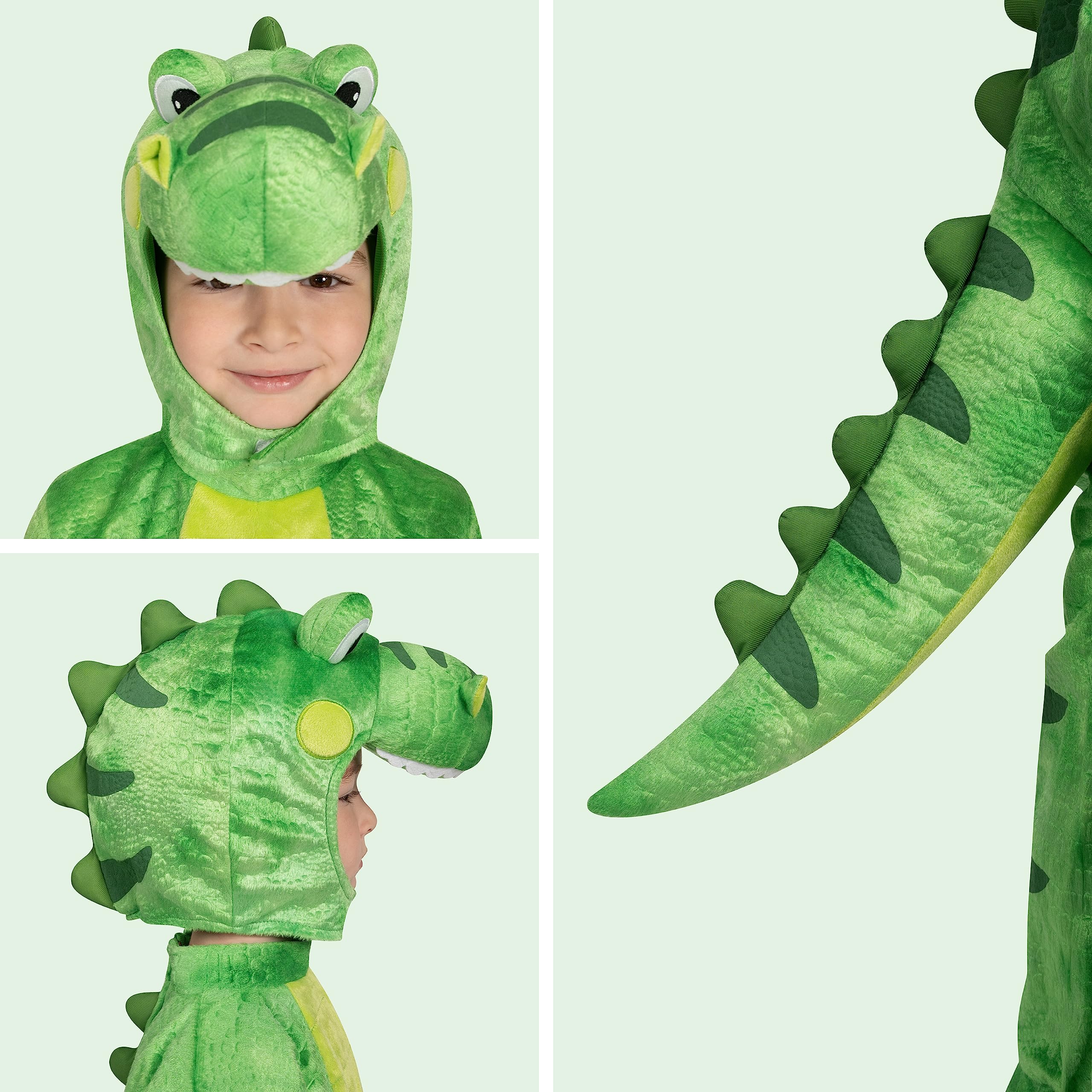 Spooktacular Creations Halloween Dziecko Pomarańczowy Dinozaur T-Rex Realistyczny kostium dla dzieci Mały Halloween Sztuczka lub umowa