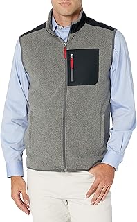 Amazon Essentials Men's Full-Zip Polar Fleece Vest