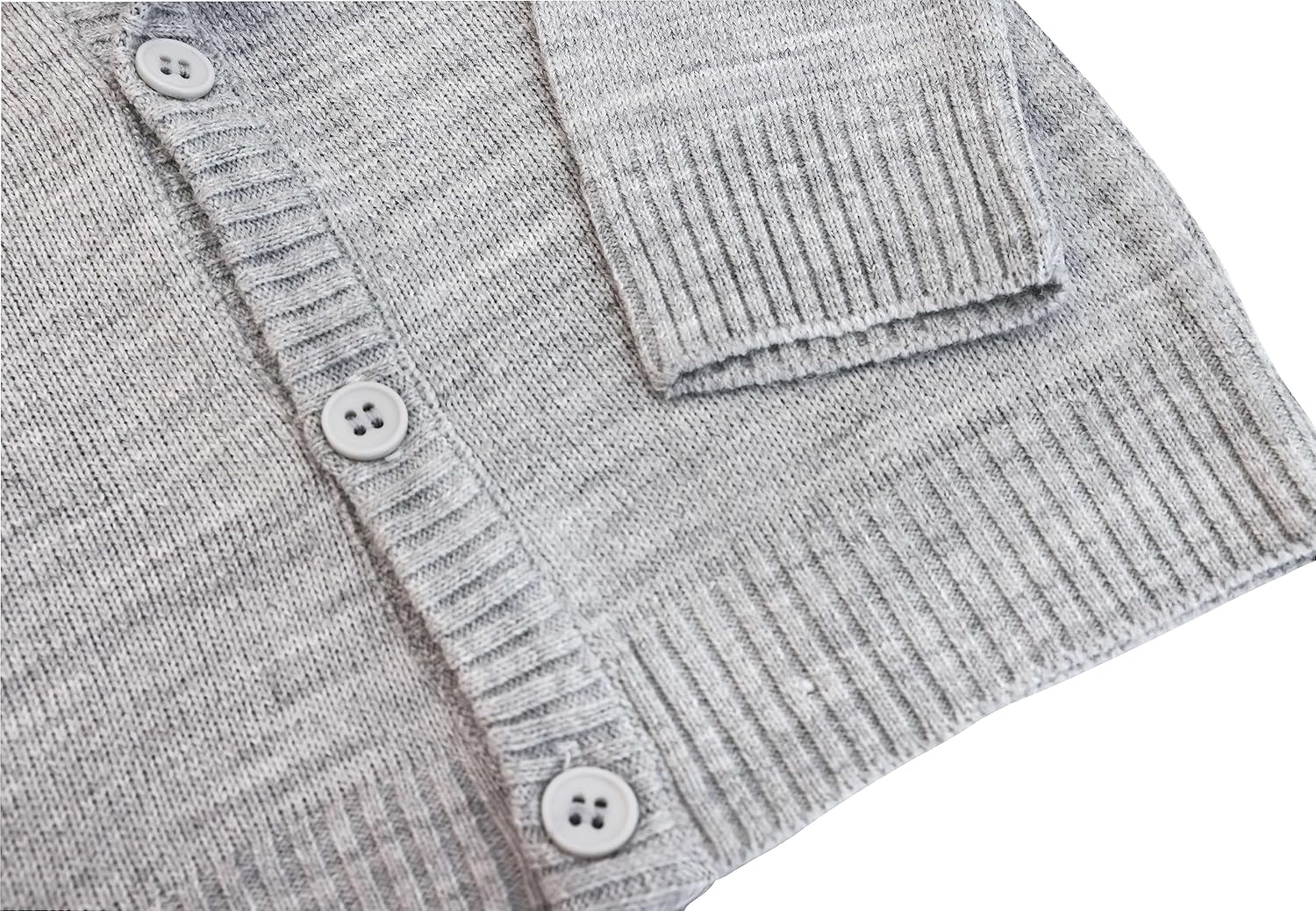 Lilax Boys’ Long Sleeve Uniform V-Neck Cardigan Sweater
