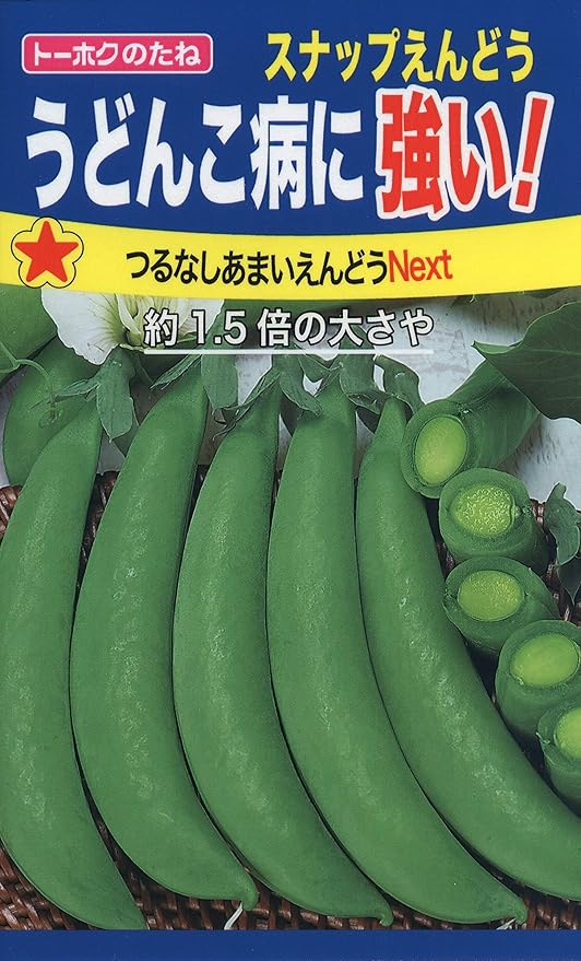 Amazon 株式会社トーホク うどんこ病に強い つるなしあまいえんどうnext 野菜