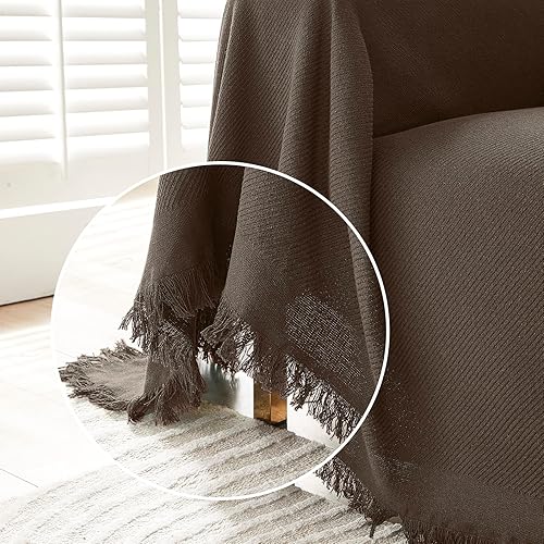 Miniatura 4 de Funda de sofá para sofá biplaza reclinable, futón, protector lavable, de tela gruesa transpirable, decoración de sala de estardormitorio, 71 x 102