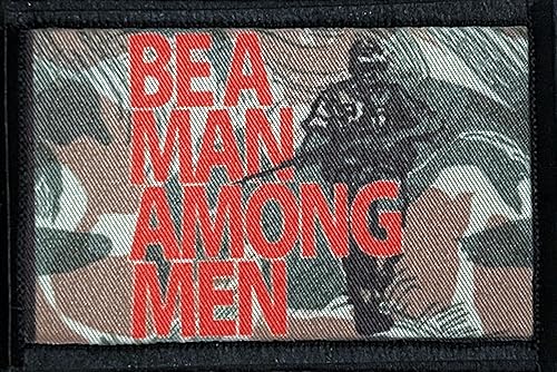 Parche de moral FN FAL Be A Man Entre Hombres Perfecto para su equipo táctico militar militar, mochila, gorra de béisbol del operador, portador de