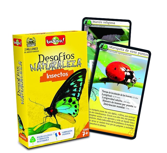 Foto 2 de 2 de Asmodee - Bioviva- Juego De Cartas Desafíos Naturaleza Insectos (Asmodee ADE0DES06ES)