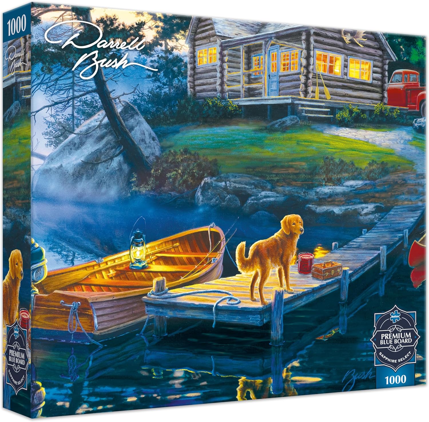 Buffalo Games - Sapphire Select - Darrell Bush - Silent Shores - 1000 Piece Jigsaw Puzzle – Challenging & Fun – Blue Core Puzzle Board – Giftable Display Box - Full Size Poster Included