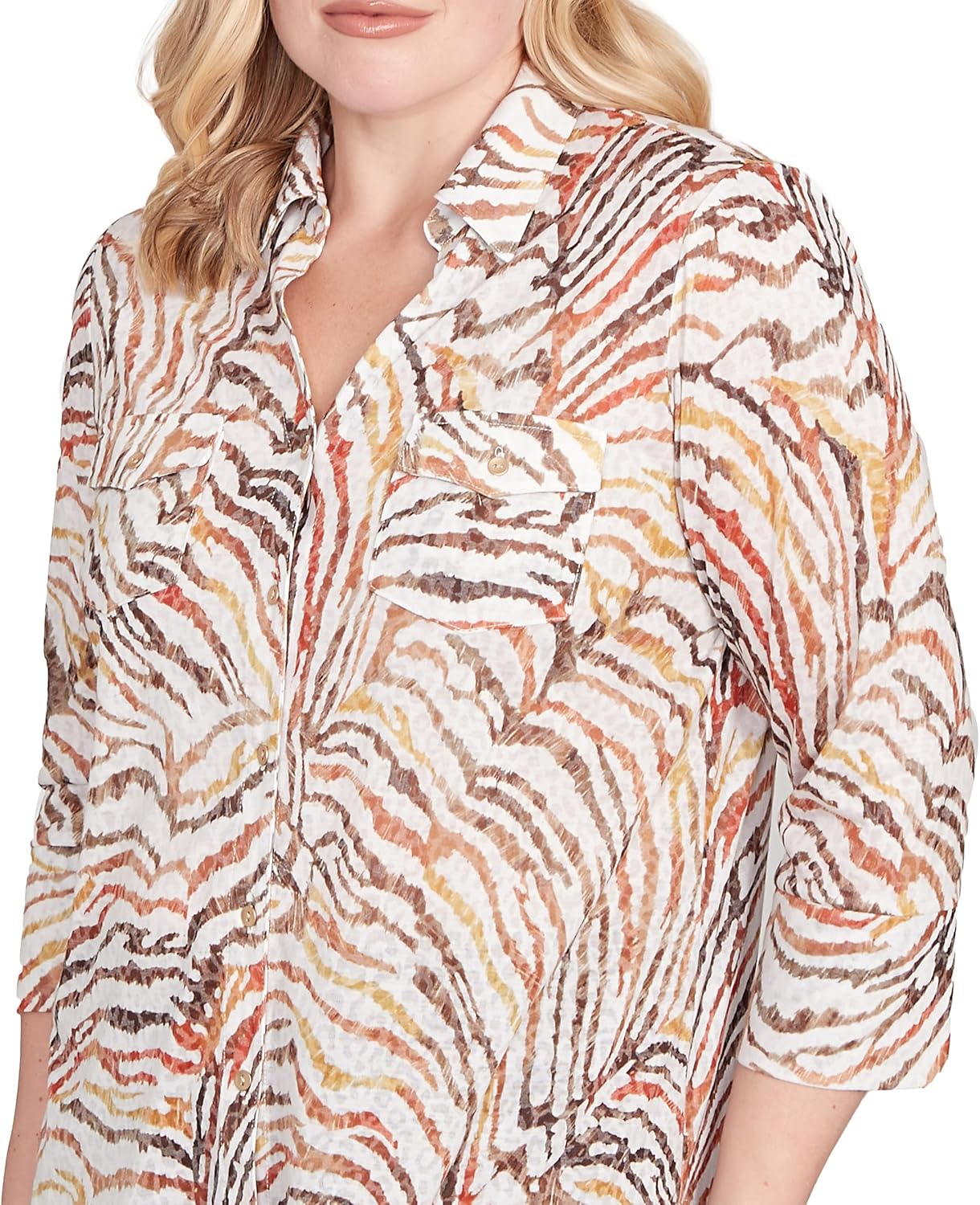 Animal Burnout Button Front Top - Image 5