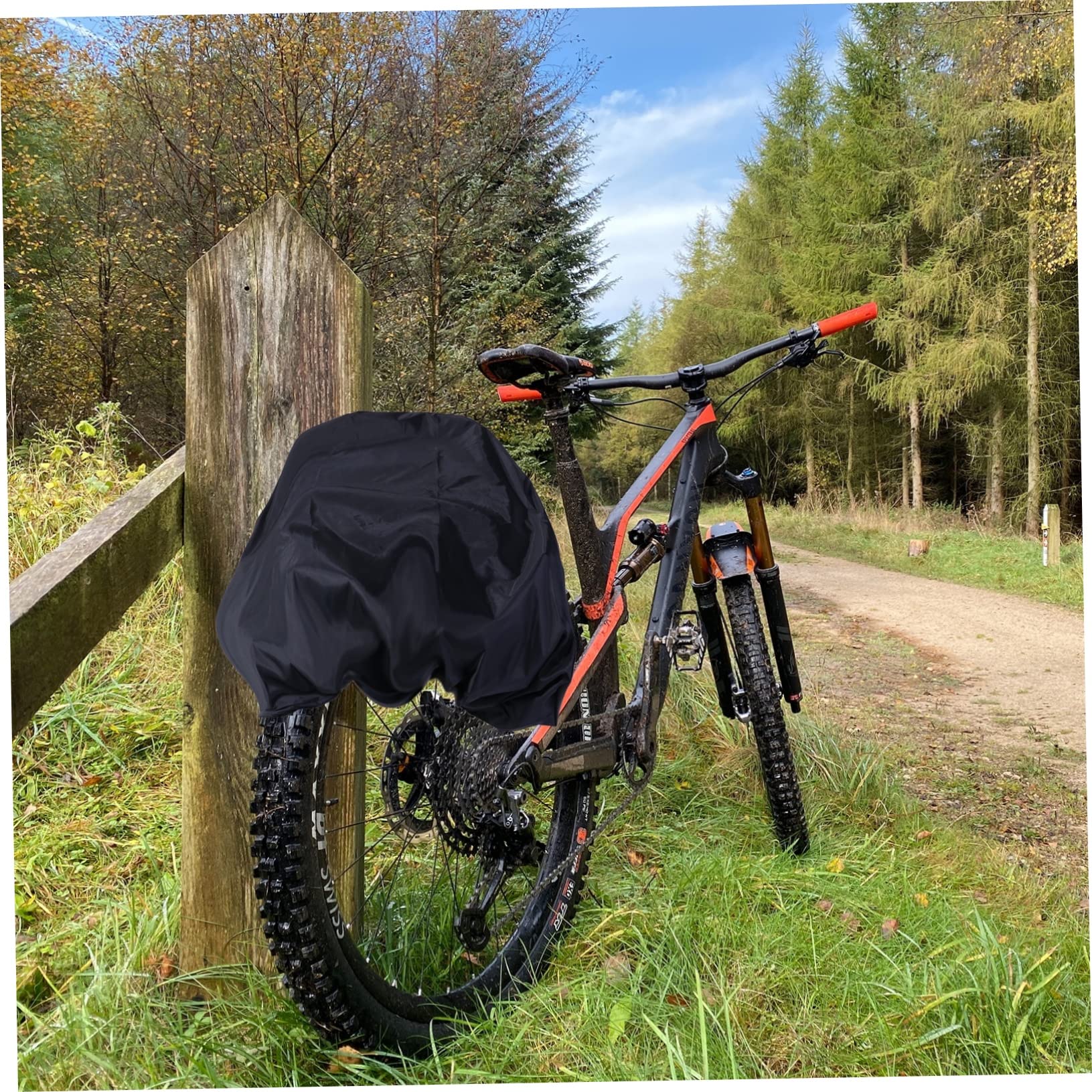 POPETPOP Mountain Cycling Rain Cover Durable Trunk Rain Cover for Outdoor Cycling Tear Resistant Design for Bike Riding