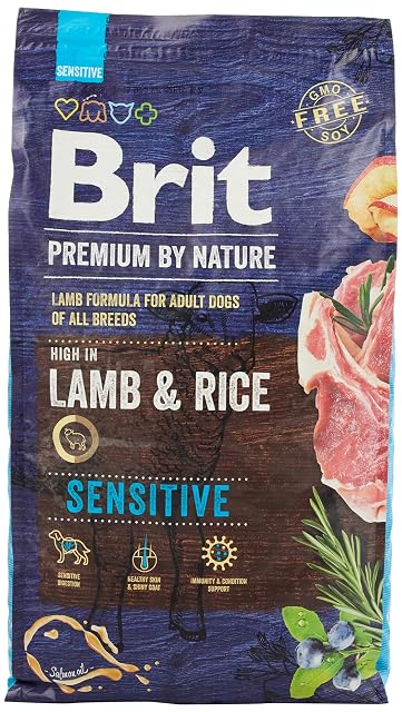 Foto 3 de 8 de BRIT Premium by Nature Adult Sensitive Lamb and Rice - Dry Dog Food - 8 kg