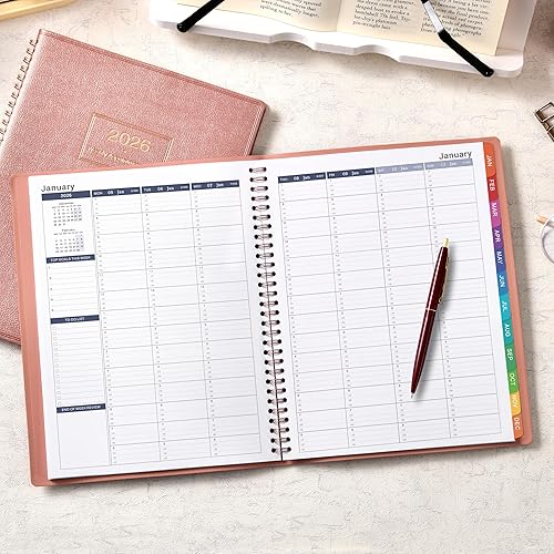 Miniatura 2 de Agenda de citas 2026, agenda semanal 2026, enero de 2026 a diciembre de 2026, 9 x 11 pulgadas, agenda diariapor hora 2026