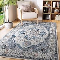 Vista 6 de Rugcomf Alfombra de pasillo de 2' 6'' x 8' lavable, alfombra boho suave, antideslizante, de lana sintética, alfombra vintage para cocina, entrada