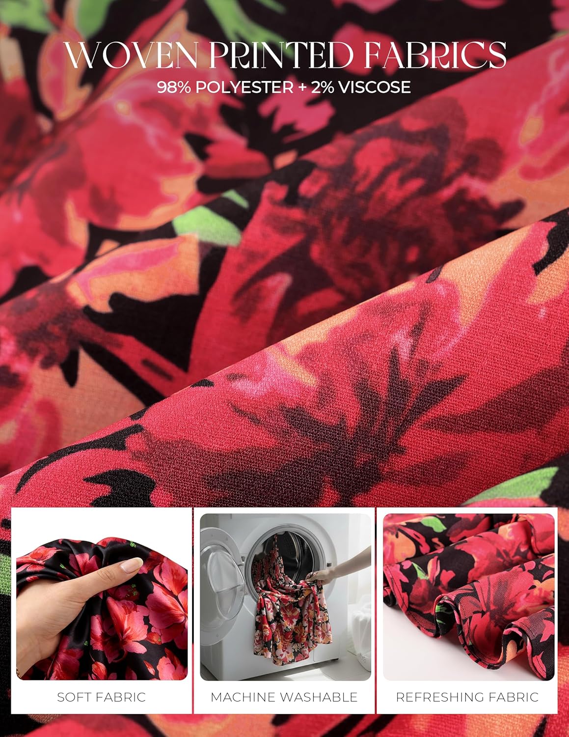 GRACE KARIN Womens Maxi Floral Sundresses Summer Beach Boho Dress Spaghetti Strap Dresses Casual Fashion Clothes with Pockets - Image 6