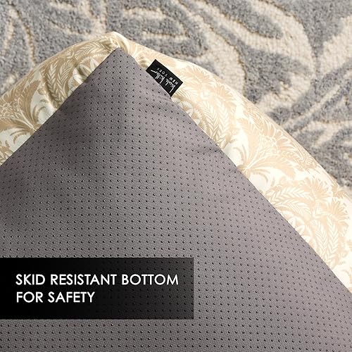 Miniatura 6 de Nicole Miller New York PET Mod - Cama para mascotas, acogedora y relajante, parte inferior antideslizante, funda lavable a máquina, color gris topo,