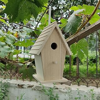Make Market 8.5" Wood Birdhouse - Unfinished Birdhouse Made of 100% Wood, Outdoor Nesting Boxes - Bulk 8 Pack