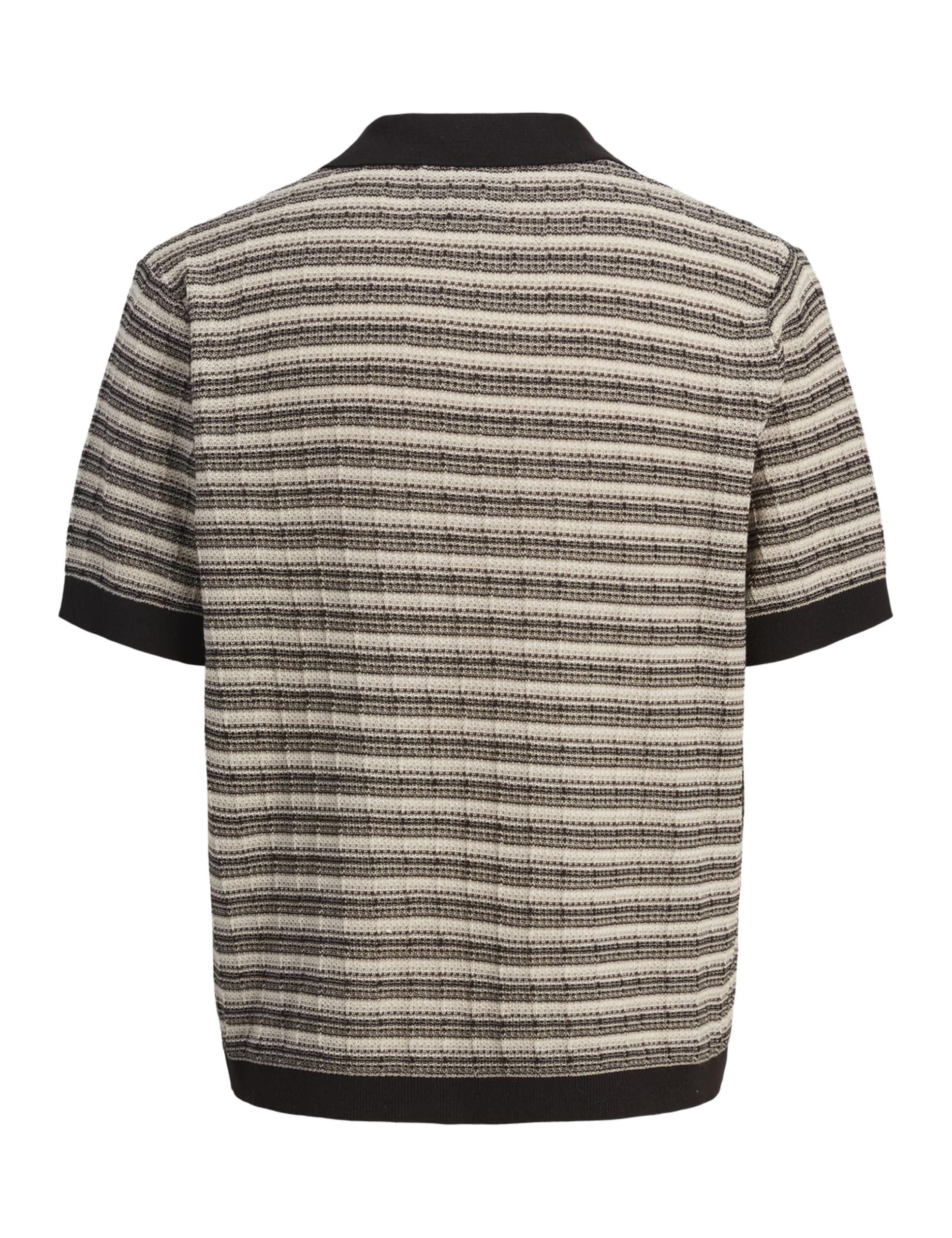 JACK & JONES Jprblujackson Knit Structure Split Neck męski, Rain Drum, M