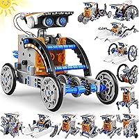 Bottleboom 13-in-1 Solar Robot Kit STEM Toys for Kids 8-12 - Educational Science Robotics Set, Solar Powered Builds for Land & Water