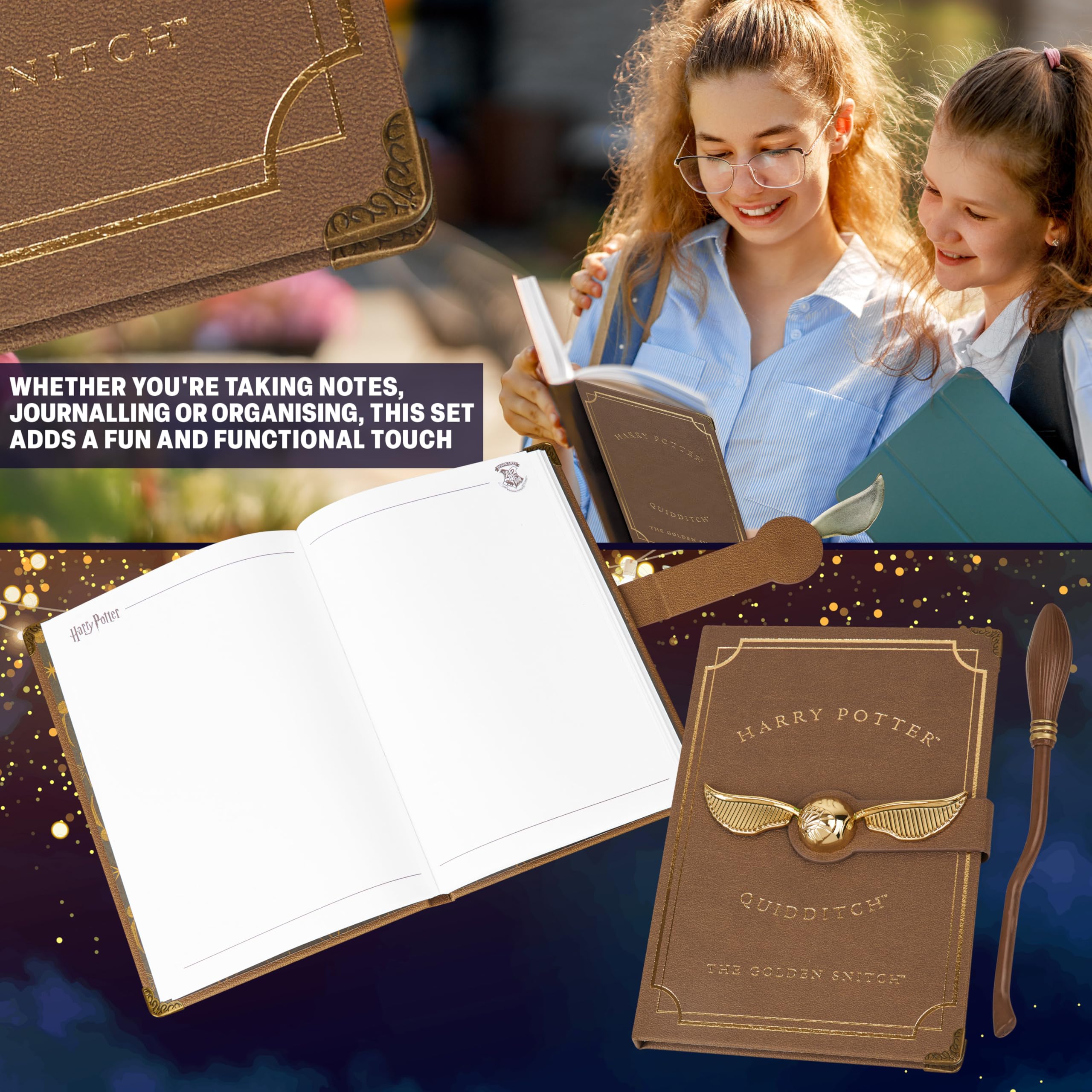 Amazon.com: Harry Potter Journal with Broomstick Pen, Hogwarts