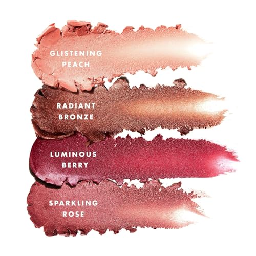 e.l.f. Monochromatic Multi Stick, Luxuriously Creamy & Blendable Colour, For Eyes, Lips & Cheeks, Glistening Peach, 0.17 OZ (5g)