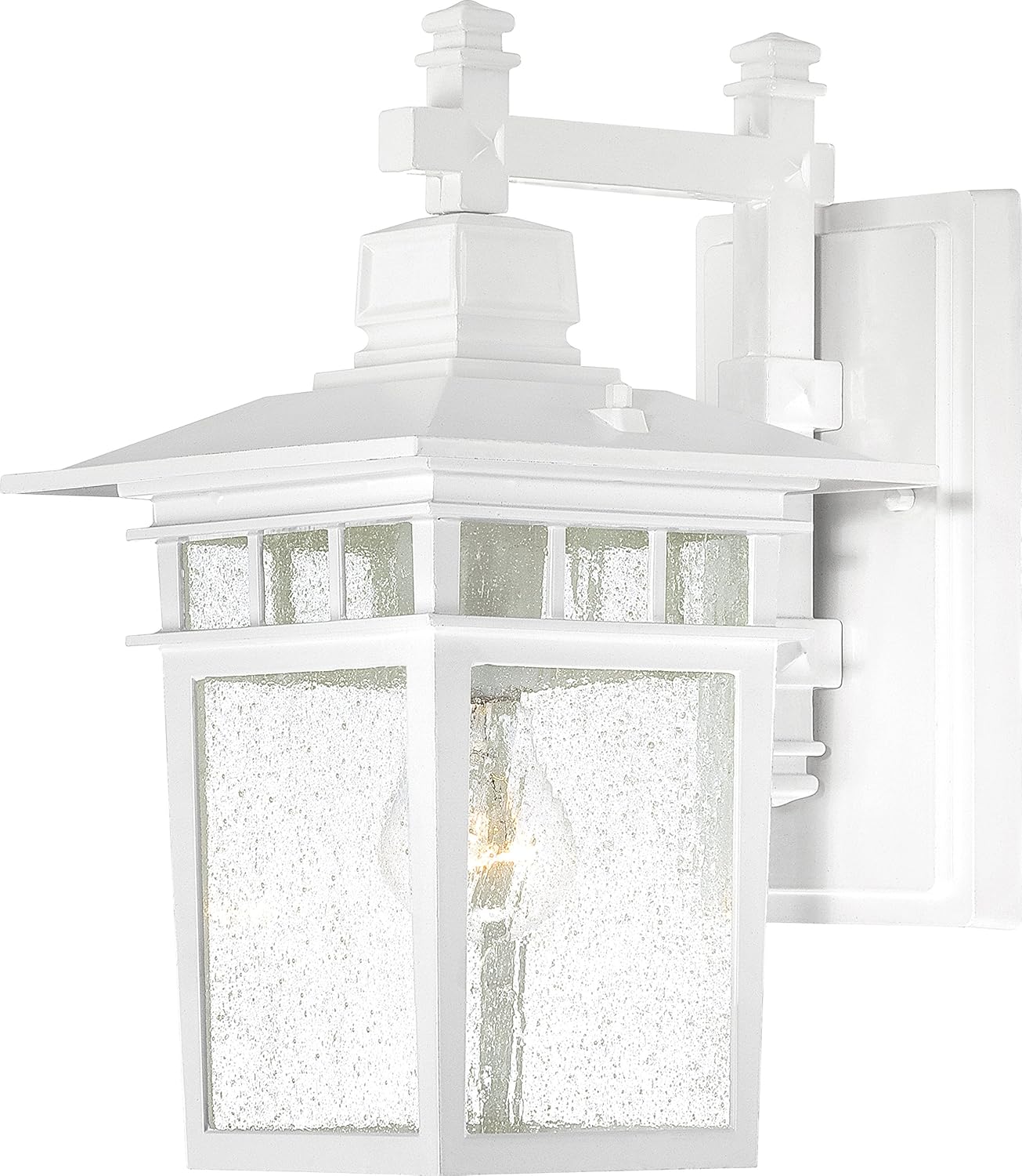 Nuvo Lighting 60/4951 Traditional One Light Outdoor Wall Mount from Cove Neck collection in White finish