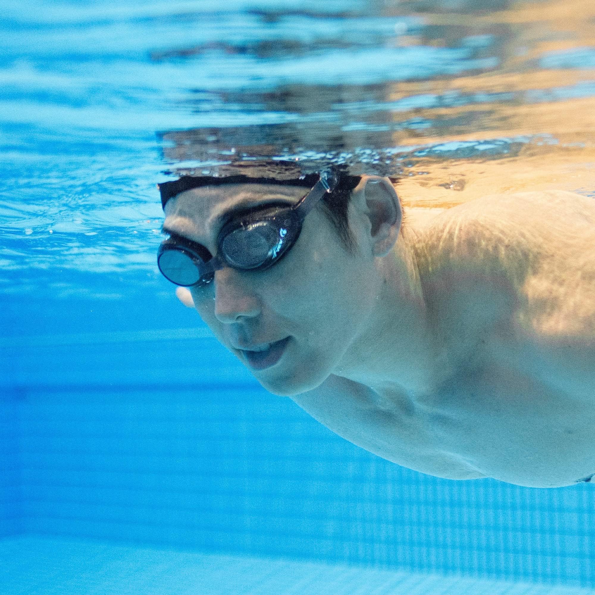 VIEW Swimming Gear V-630ASA SWIPE Fitness-Schwimmbrille, Blau/Schwarz, verspiegelte Gläser