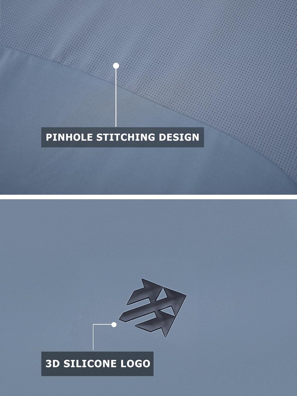 Mens Tennis Pickleball Shirts Moisture Wicking Workout Running Pinhole Stitching Deodorant T-Shirt - Image 6