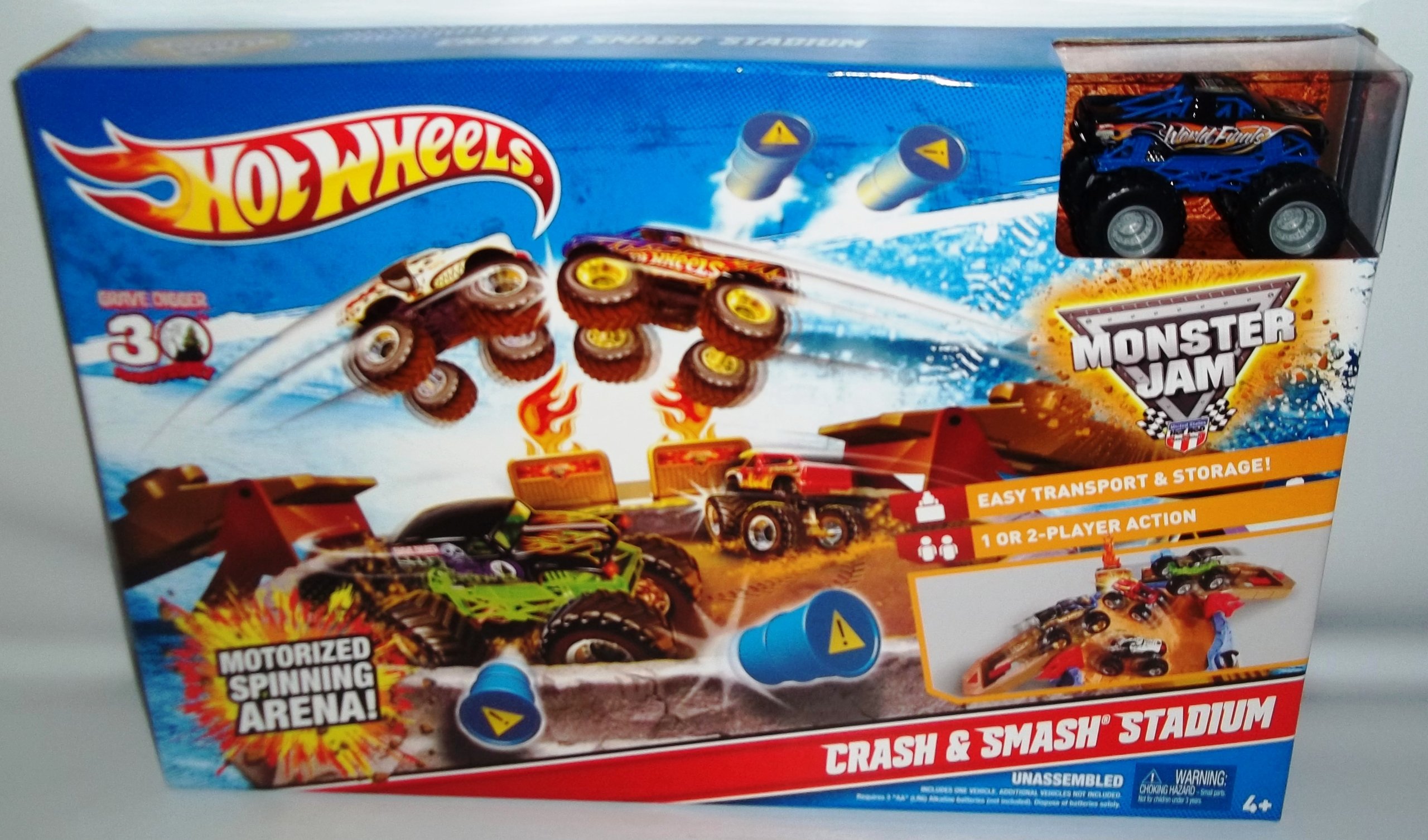 Hot Wheels Monster Jam 5台セット Hot Wheels Monster Jam Crash&Smash Stadium : Amazon.co.uk: Toys