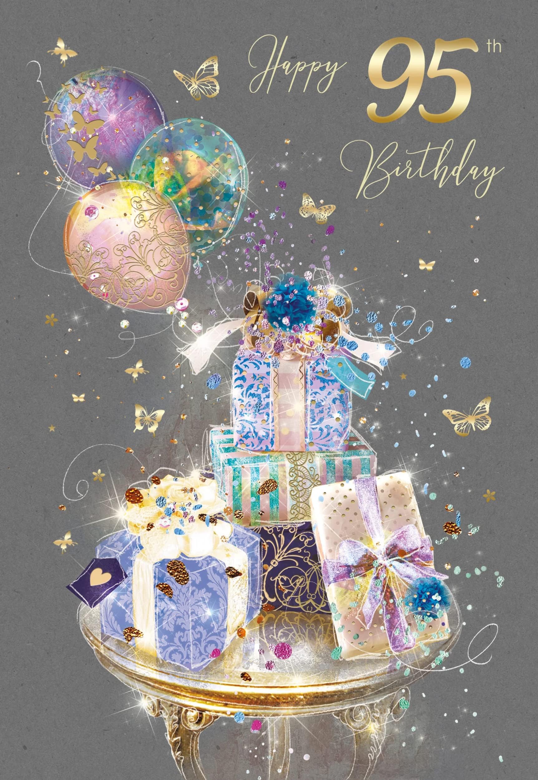 Cherry Orchard 100th Happy Birthday Card For Hi With Cake Design Gold Foiling Detail Fro The - View #9